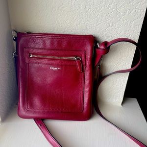 Coach Crossbody vintage red leather